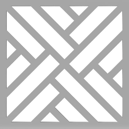 Ekena Millwork 1 1/4"D x 36"H x 36"L Decorative Railing Insert, Chippendale Pattern 1 for 42" Overall Rail Height EC01X36X36DICH1